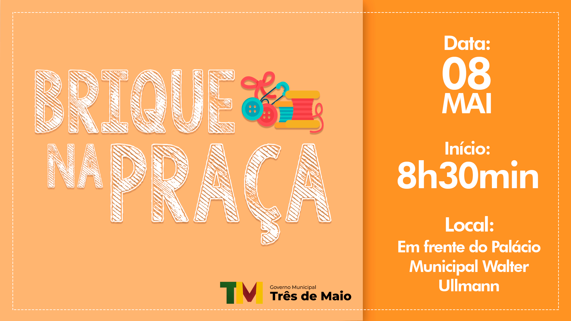 BRIQUE NA PRAÇA OCORRE SÁBADO